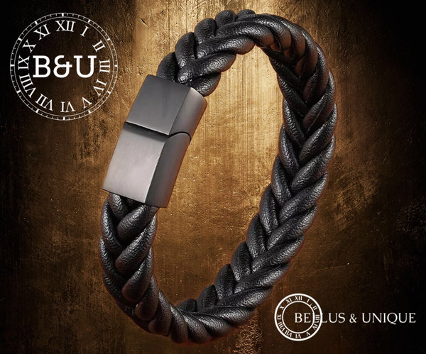Classy Leather Bracelet by B&U