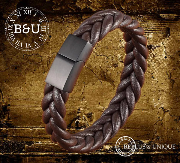 Classy Leather Bracelet by B&U DB